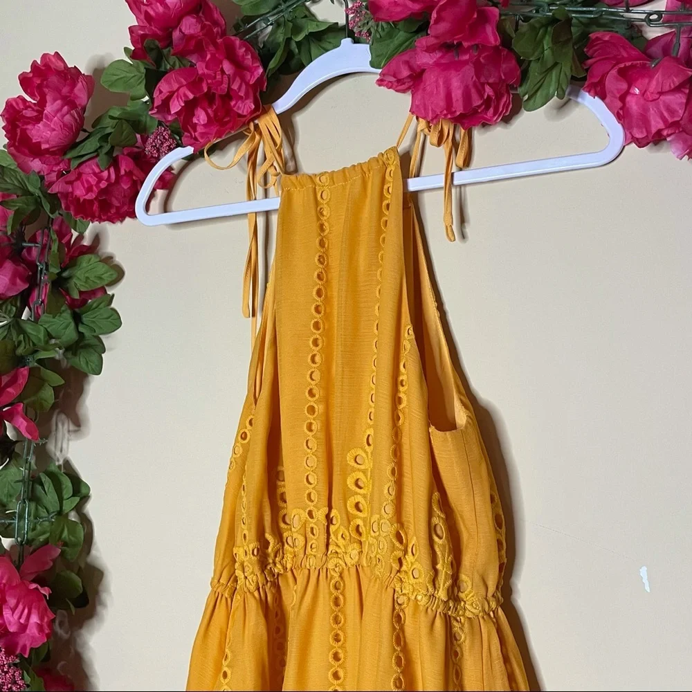 Lovers + Friends Evie Eyelet Lace Mini Dress Sz S - Picture 10 of 14
